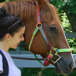 counselor with horse