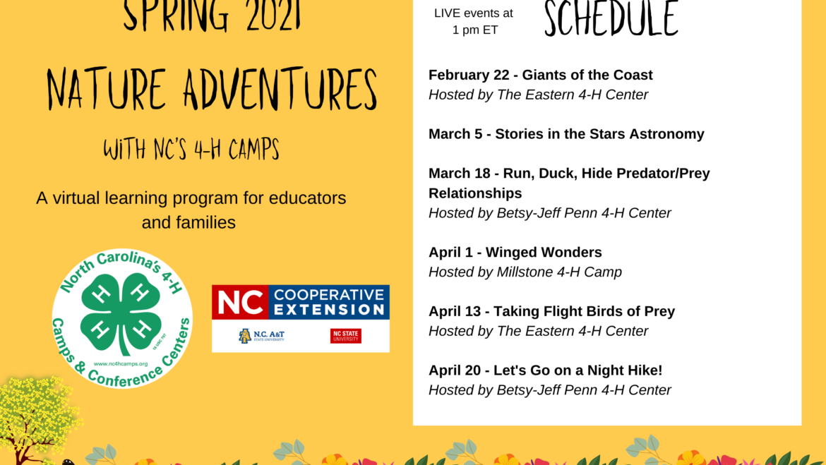 Spring 2021 Nature Adventures Schedule